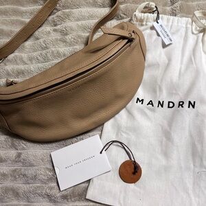 MANDRN Tan Crossbody Bag